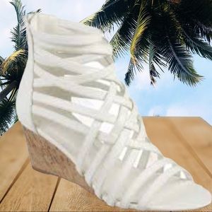 Journee Collection white strapped sandals